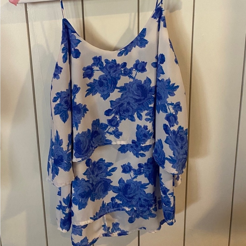 Paper crane Anthropologie tank top